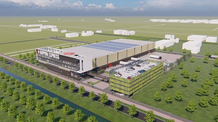 Artist impression of new warehouse Nippon Express