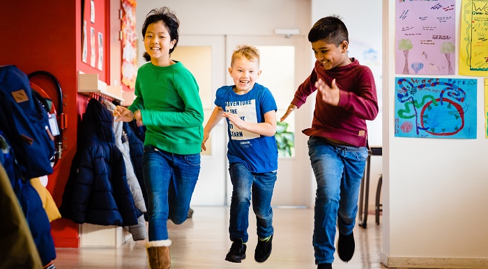 Happy Children at the Optimist International School 