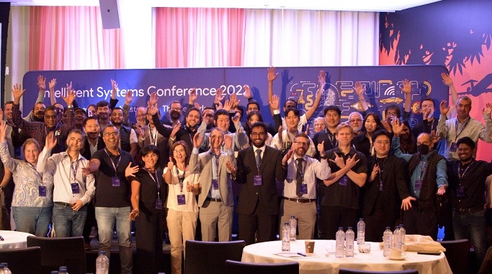 Group photo of participants IntelliSys 2022