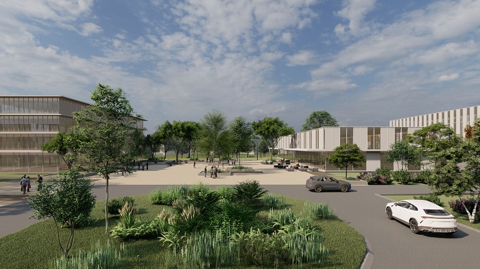 Artist impression of new City Logistics Innovation Campus