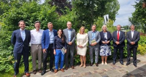 Caption: Participants in the Amsterdam Airport City Business Lunch ‘Energy Transition’.