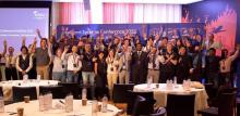 Group photo participants of IntelliSys Conference in Amsterdam Airport City