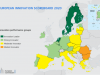 European innovation Scoreboard 2020 in overview chart with score per country 